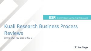 Kuali Research Business Process Reviews Heres what you