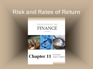 Risk and Rates of Return Chapter 11 Defining