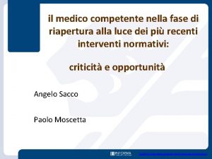 il medico competente nella fase di riapertura alla