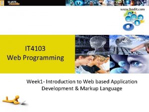 www hndit com IT 4103 Web Programming Week