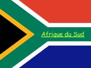 Afrique du Sud Sommaire I LAfrique du sud