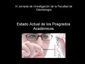 III Jornada de Investigacin de la Facultad de