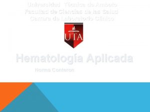 Universidad Tcnica de Ambato Facultad de Ciencias de