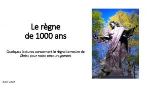 Le rgne de 1000 ans Quelques lectures concernant