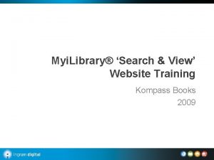 Myi Library Search View Website Training Kompass Books