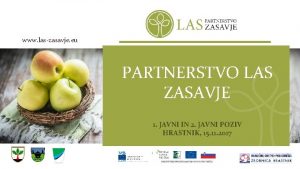 www laszasavje eu PARTNERSTVO LAS ZASAVJE 1 JAVNI