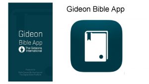 Gideon Bible App Gideon Bible App How to