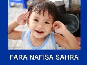 FARA NAFISA SAHRA SAAT ULANG TAHUN UMUR 3