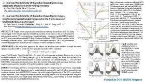 1 Improved Predictability of the Indian Ocean Dipole