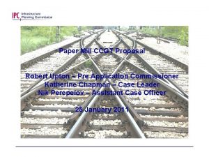 Paper Mill CCGT Proposal Robert Upton Pre Application