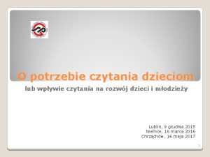 O potrzebie czytania dzieciom lub wpywie czytania na