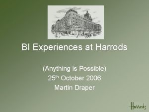 BI Experiences at Harrods Anything is Possible 25