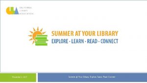 Your Library E November 2 2017 Summer Your