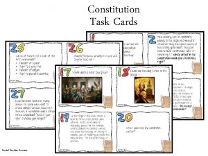 Constitution Task Cards Social Studies Success Constitution Task