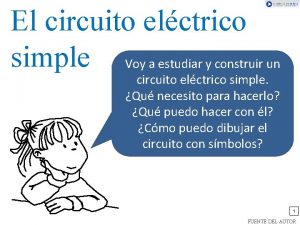 El circuito elctrico simple Voy a estudiar y