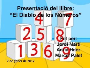 Presentaci del llibre El Diablo de los Nmeros