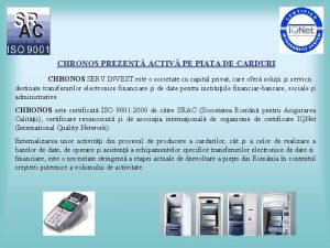 CHRONOS PREZEN ACTIV PE PIAA DE CARDURI CHRONOS