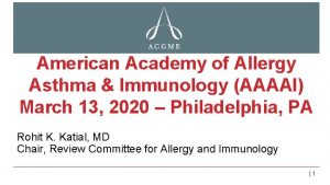 American Academy of Allergy Asthma Immunology AAAAI March