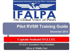 Pilot RVSM Training Guide December 2012 Captain Souhaiel