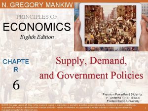 N GREGORY MANKIW PRINCIPLES OF ECONOMICS Eighth Edition