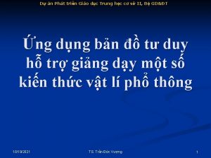 D n Pht trin Gio dc Trung hc