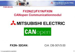 Industrial Automation FX 2 N32 CAN FX 2