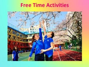 Free Time Activities Snowball game Warmup Example In