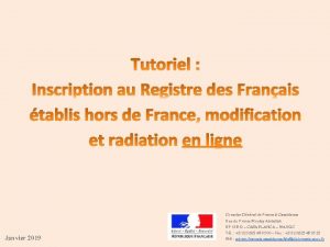 Tutoriel Inscription au Registre des Franais tablis hors