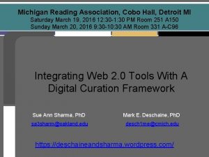 Michigan Reading Association Cobo Hall Detroit MI Saturday