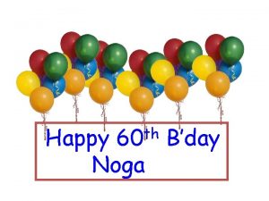th 60 Happy Bday Noga Elementary problems encoding