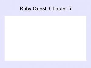 Ruby Quest Chapter 5 Chapter 5 Tom is