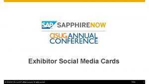 Exhibitor Social Media Cards 2016 SAP SE or