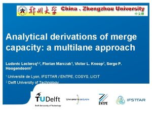 Analytical derivations of merge capacity a multilane approach