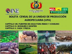 BOLETA CENSAL DE LA UNIDAD DE PRODUCCIN AGROPECUARIA