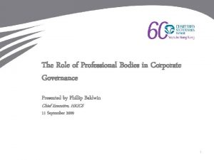 The Role of Professional Bodies in Corporate Governance