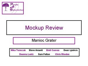 Mockup Review Manioc Grater Mika Tomczak Steve Amanti