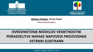 Univerza v Mariboru 26 mednarodno posvetovanje KOMUNALNA ENERGETIKA