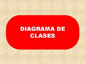 DIAGRAMA DE CLASES Introduccin Un diagrama de clase