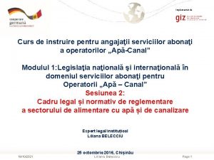 Implementat de Curs de instruire pentru angajaii serviciilor