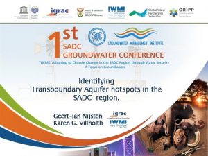 Identifying Transboundary Aquifer hotspots in the SADCregion GeertJan