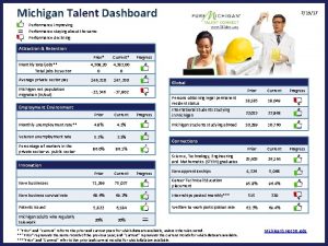 Michigan Talent Dashboard 71917 Performance improving Performance staying
