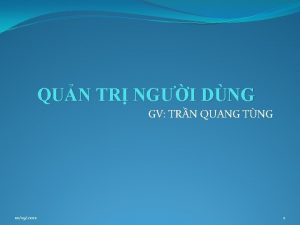 QUN TR NGI DNG GV TRN QUANG TNG