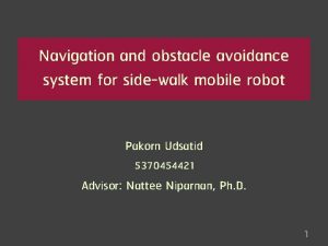 Navigation and obstacle avoidance system for sidewalk mobile