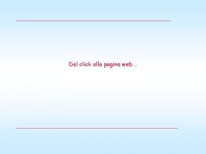 Dal click alla pagina web Catena Chain HTTP