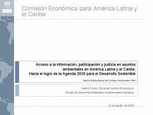 Comisin Econmica para Amrica Latina y el Caribe