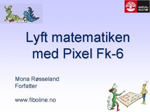 Lyft matematiken med Pixel Fk6 Mona Rsseland Forfatter