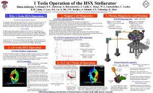 1 Tesla Operation of the HSX Stellarator Simon