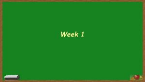Week 1 1 Math Corner There are nine