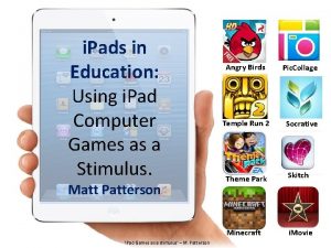 i Pads in Education Using i Pad Computer