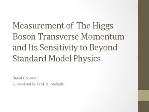 Measurement of The Higgs Boson Transverse Momentum and